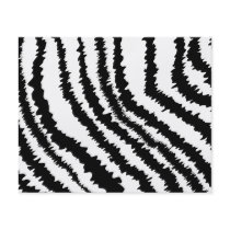 Black Zebra Print Pattern. Custom Flyer
