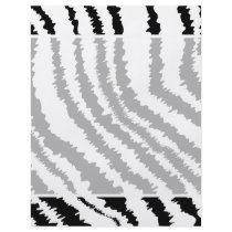 Black Zebra Print Pattern. Personalized Flyer