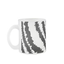 Black Zebra Print Pattern. Coffee Mugs