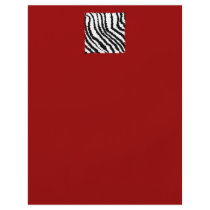 Black Zebra Print Pattern on Deep Red. Flyer