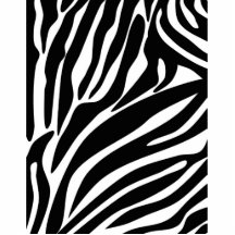 Black Zebra Print Pattern Photo Cut Out