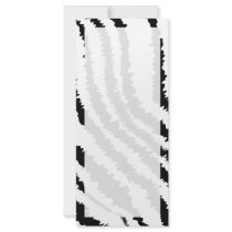 Black Zebra Print Pattern. Custom Rack Card