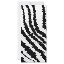 Black Zebra Print Pattern. Rack Cards