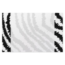 Black Zebra Print Pattern. Stationery Design