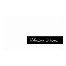 Blacka and white elegant business card