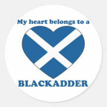 Blackadder Round Sticker