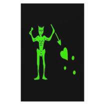 Blackbeard -Green Customized Stationery