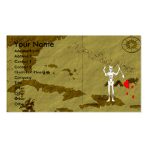 Blackbeard Map #10 Business Cards