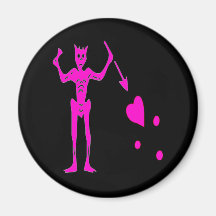 Blackbeard-Pink Refrigerator Magnet