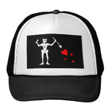 Blackbeard Pirate Flag Edward Teach Mesh Hat
