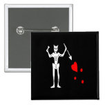 Blackbeard-White Pin