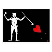 BlackBeards Flag (Edward Teach) Postcards