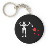 Blackbeard's Pirate Flag Key Chain