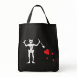 Blackbeard's Pirate Flag Tote Bags