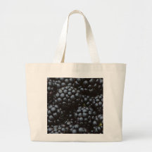 Blackberries, A Summertime Fruit Canvas Bags