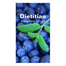 Blackberries dietitian business card