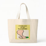 blackberry addicr tote bags