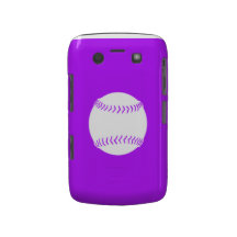 BlackBerry Bold Softball White on Purple Blackberry Bold Case