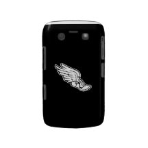 BlackBerry Bold Track Logo White on Black Blackberry Cases