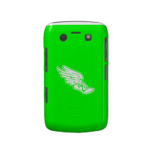 BlackBerry Bold Track Logo White on Green Blackberry Bold Cases