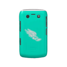 BlackBerry Bold Track Logo White on Turquoise Blackberry Case