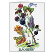 Blackberry Boy Greeting Card