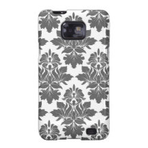 Blackberry damask light grey Preppy Chic Samsung Galaxy SII Cover
