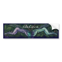blackberry Slumber, Believe  Fairy Fantasy Sticker Bumper Sticker