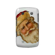 Blackberry - Vintage Santa Claus illustration Blackberry Cases
