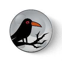 Blackbird Goth Raven/Crow Pin