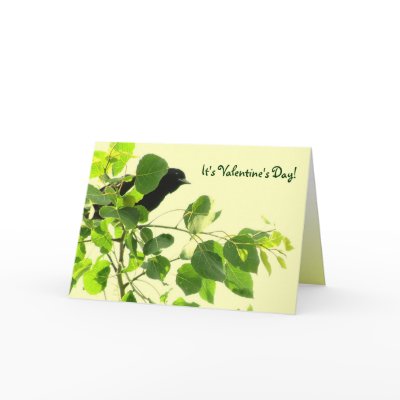 Blackbird Valentine Card by Bebops