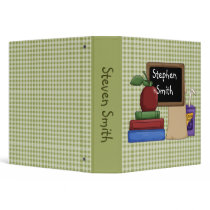 Blackboard and Books 3 Ring Binders