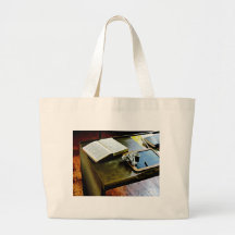 Blackboard and Books Canvas Bags