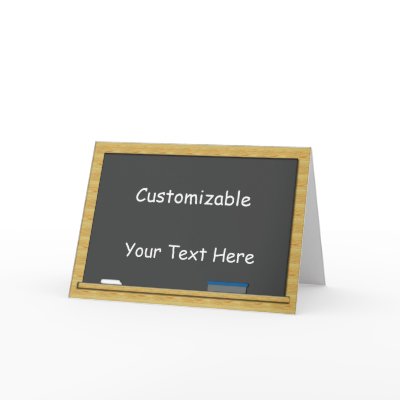 Blackboard Greeting - Customizable Greeting Cards by EHPlesser