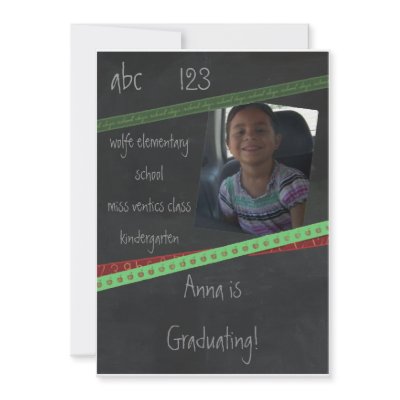 BlackBoard Kindergarten or Preschool Invitation by Designdivaad
