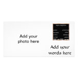 Blackboard with Math Equations Photo Greeting Card