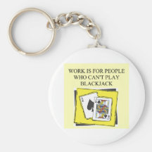 BLACKJACK  21 player Keychain