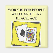 BLACKJACK  21 player Magnets