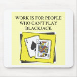 BLACKJACK  21 player Mouse Pads