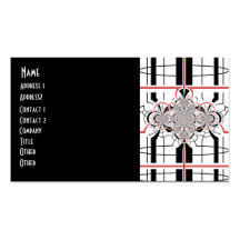 Blackjack Art Deco Modern Business Card
