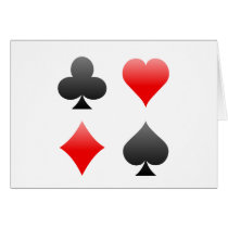 Blackjack / Poker Card Suits: Vector Art: