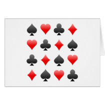 Blackjack / Poker Card Suits: Vector Art: