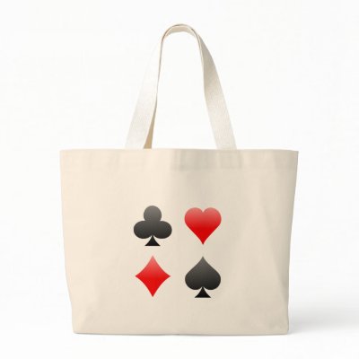 Blackjack / Poker Card Suits: Vector Art: Bags by spiritswitchboard