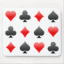 Blackjack / Poker Card Suits: Vector Art: Mouse Pads