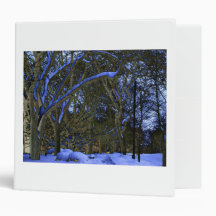 Blacklight Snow and Negative Trees by KLM Binders