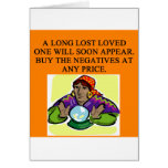 blackmailpsychic fortune teller greeting card
