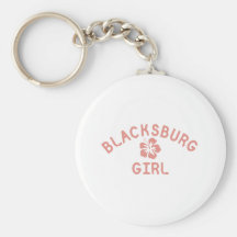 Blacksburg Pink Girl Key Chain