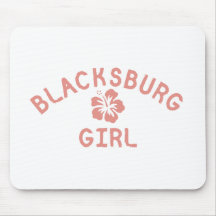 Blacksburg Pink Girl Mousepad