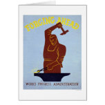 Blacksmith Forging 1940 WPA Cards