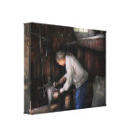 Blacksmith - Tinkering with metal Gallery Wrapped Canvas